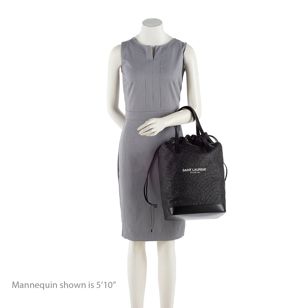 Saint Laurent Leather Teddy Small Bucket Bag 18098