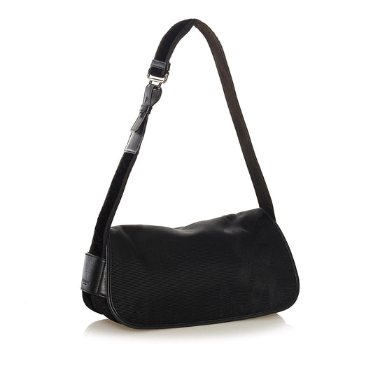 Saint Laurent Rive Gauche Canvas Shoulder Bag (SHG-34359