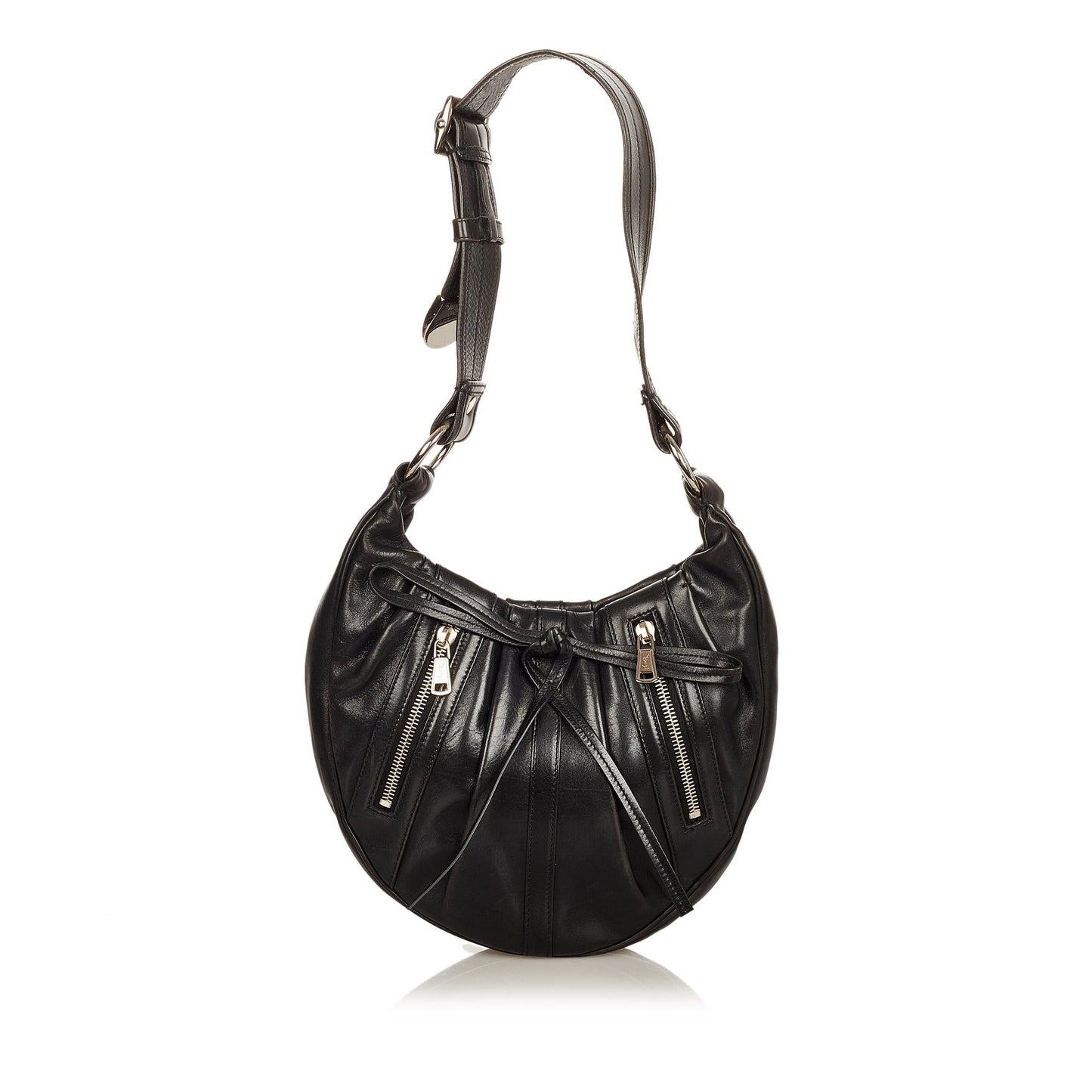 Saint Laurent Rive Gauche Classic Pleated Hobo (SHG-26354