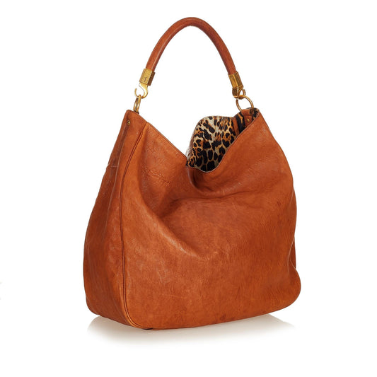 Saint Laurent Roady Leather Hobo Bag (SHG-26907