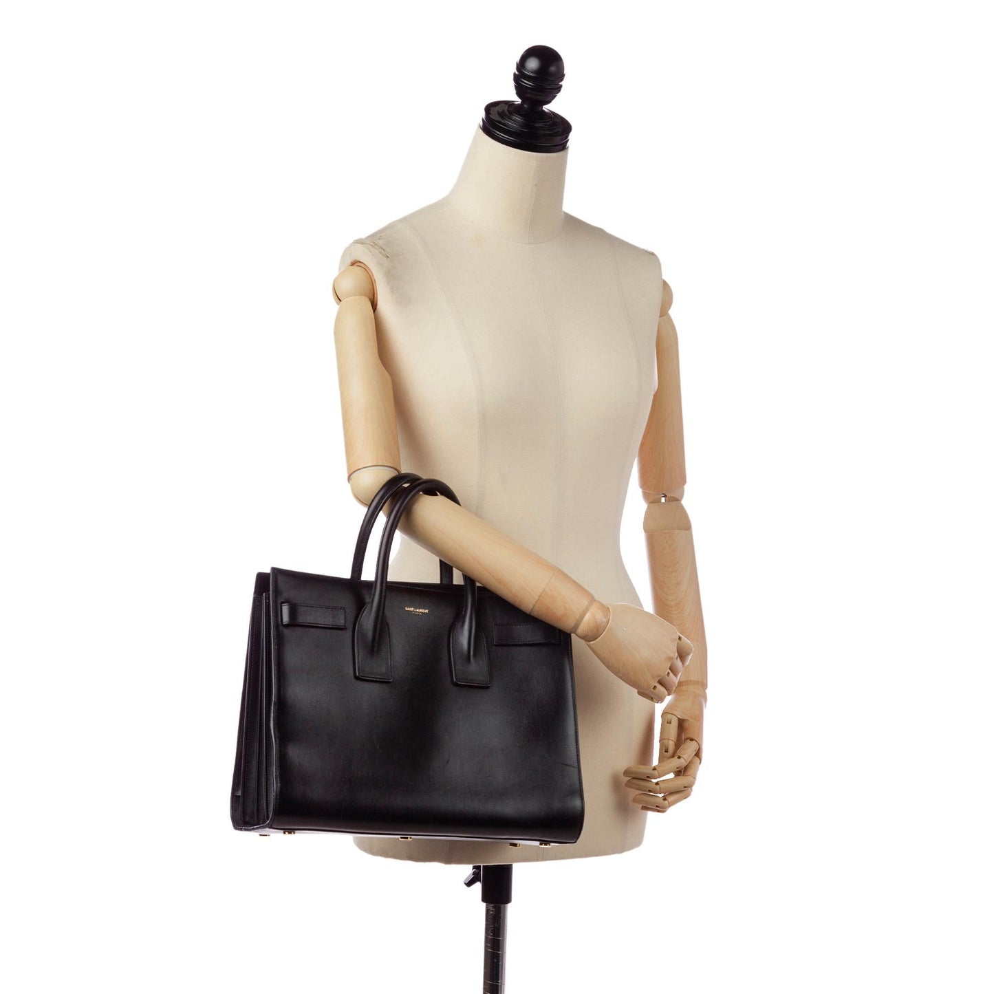 Saint Laurent Sac De Jour Leather Satchel (SHG-31882