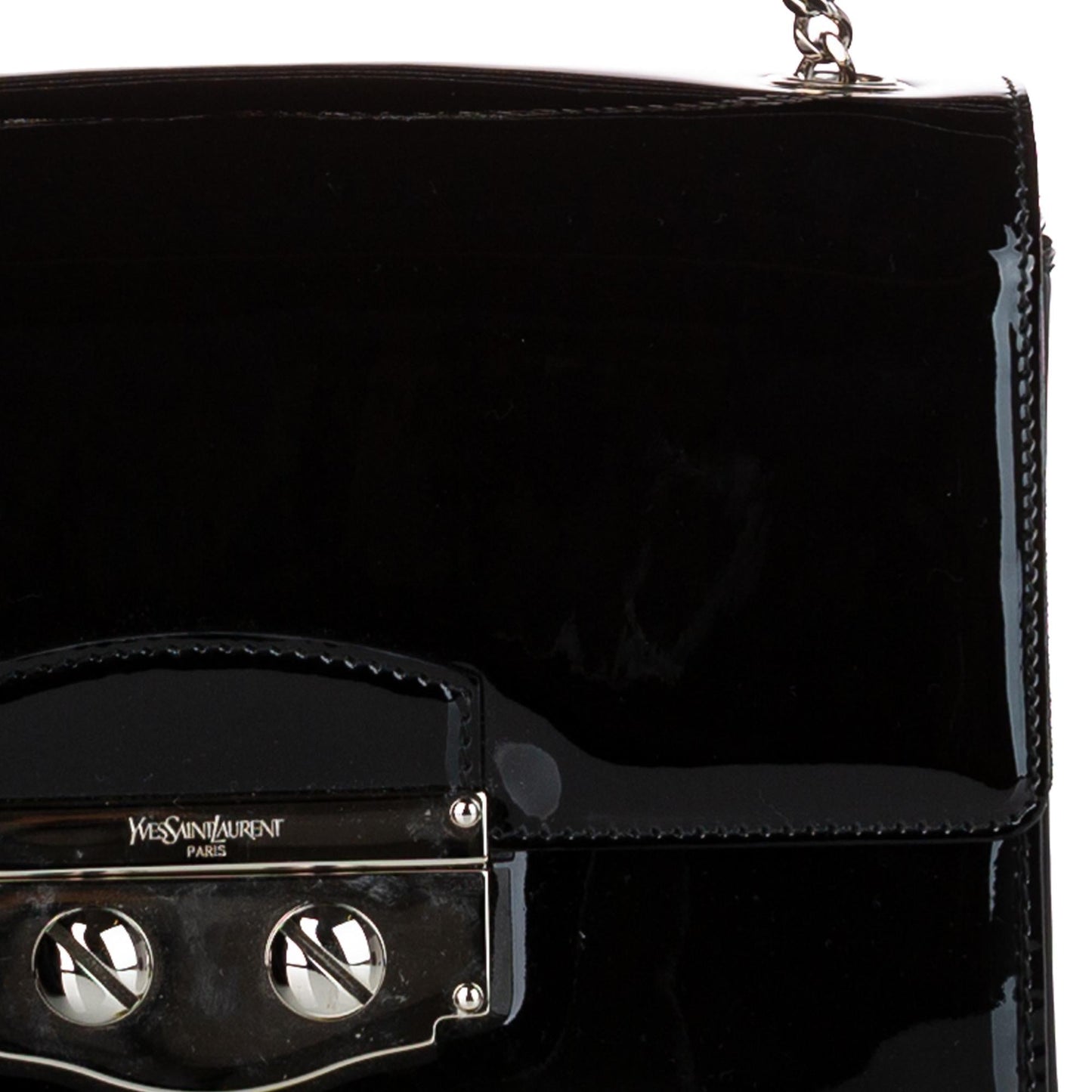 Saint Laurent Sac Le Sixieme Patent Leather Shoulder Bag (SHG-30749