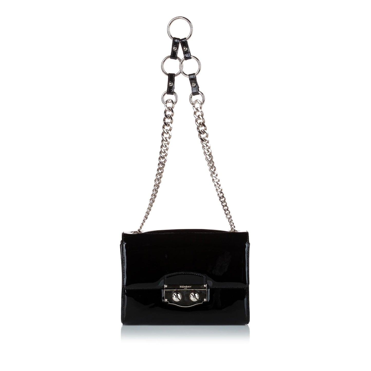 Saint Laurent Sac Le Sixieme Patent Leather Shoulder Bag (SHG-30749