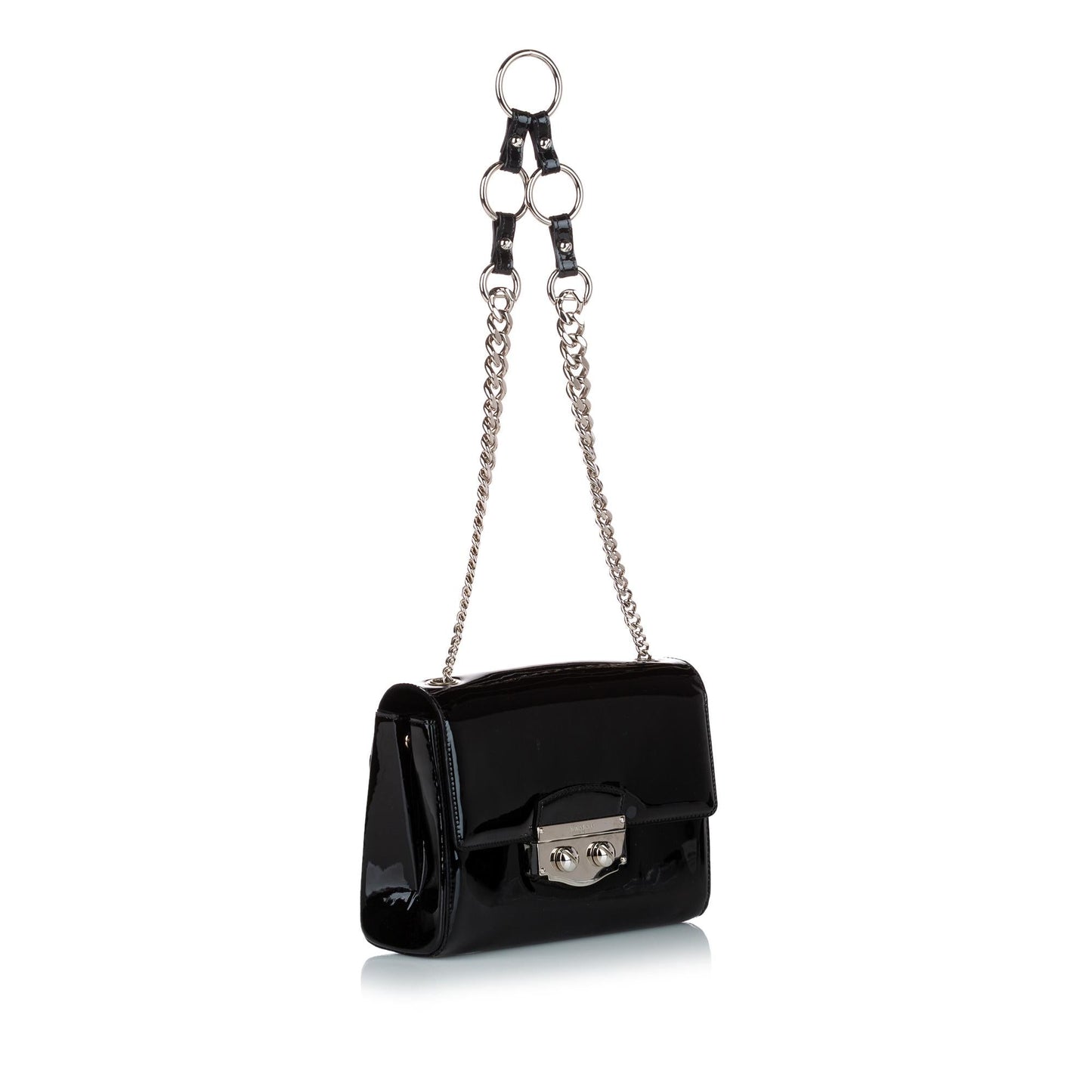 Saint Laurent Sac Le Sixieme Patent Leather Shoulder Bag (SHG-30749