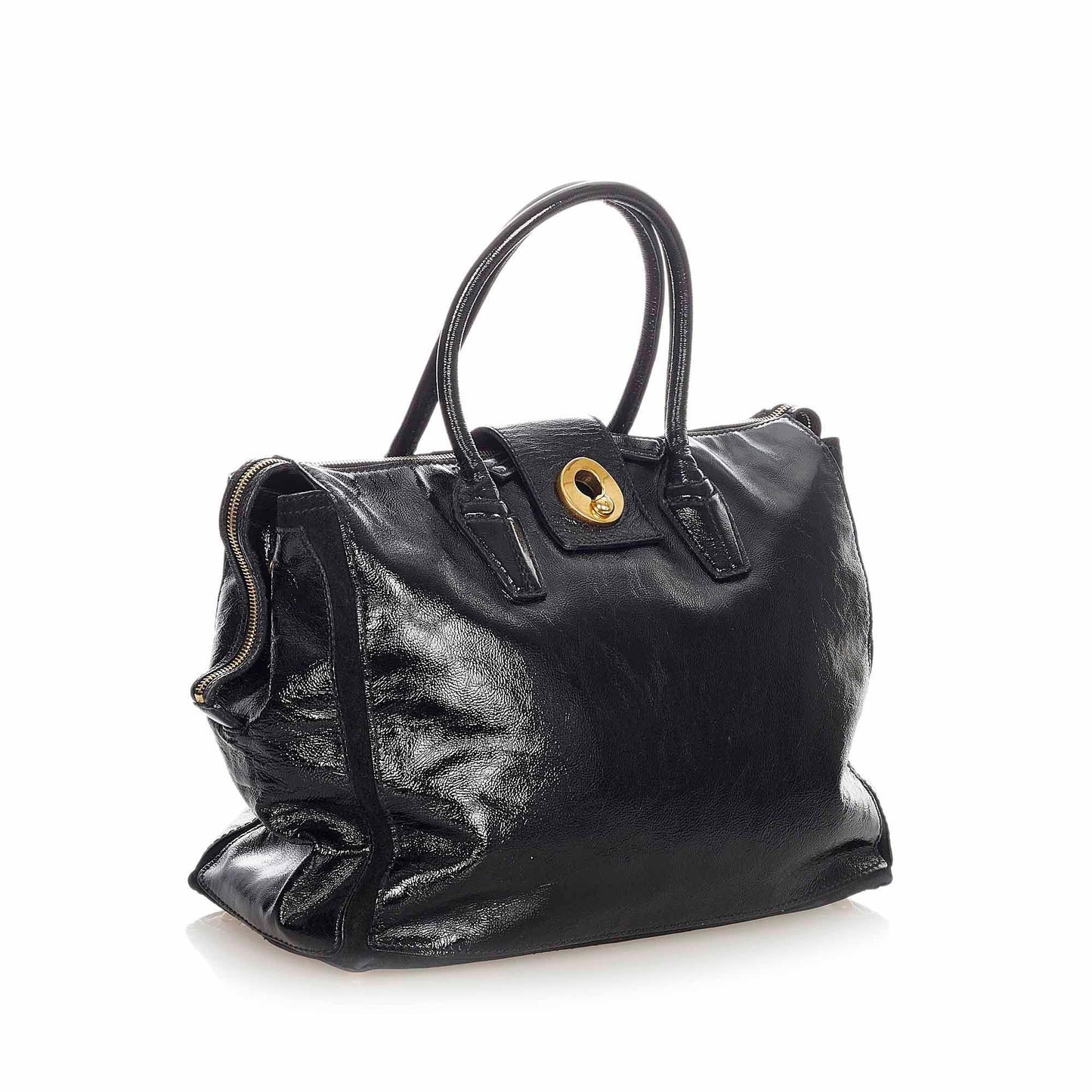 Saint Laurent Sac Muse Patent Leather Handbag (SHG-21584