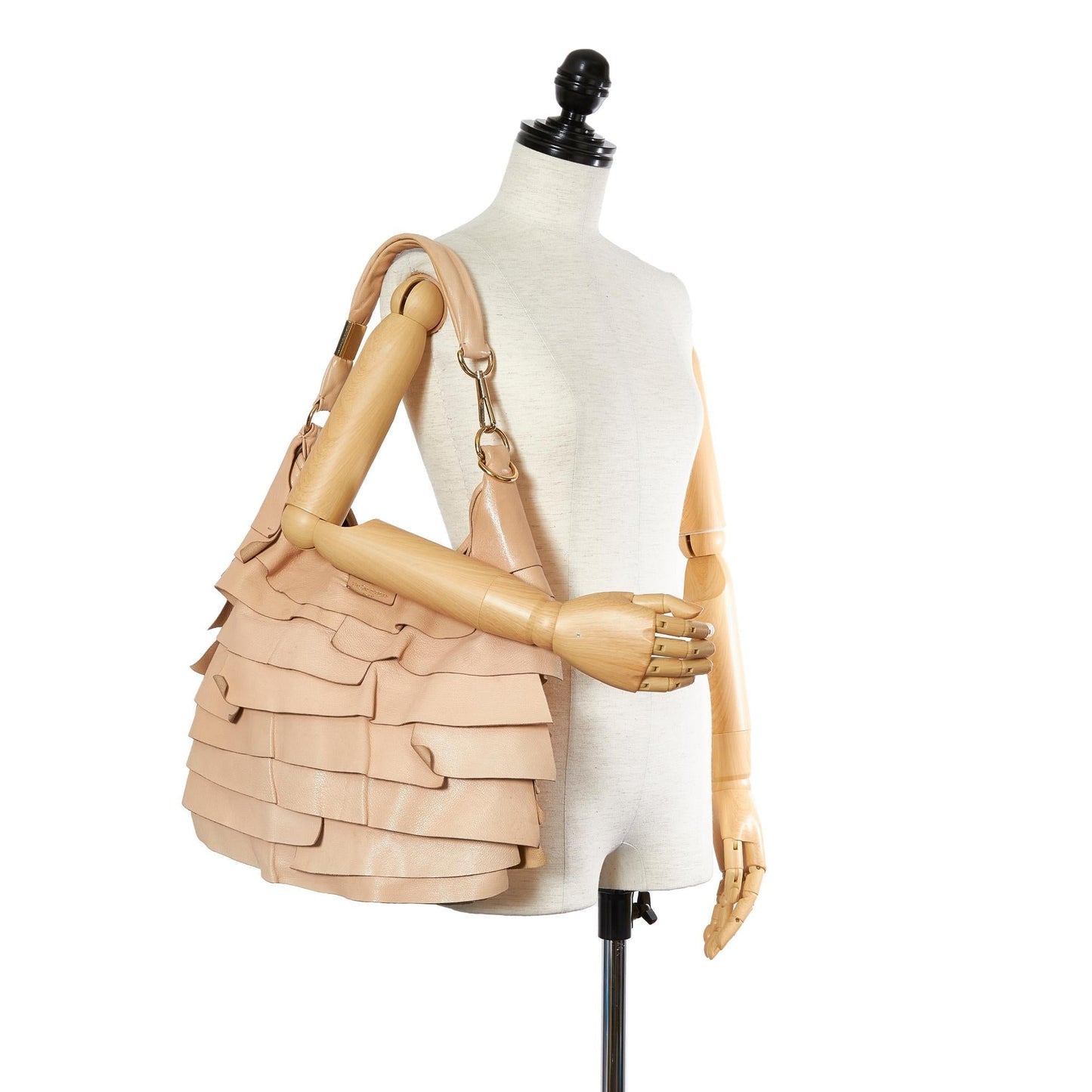 Saint Laurent Saint Tropez Leather Shoulder Bag (SHG-24091