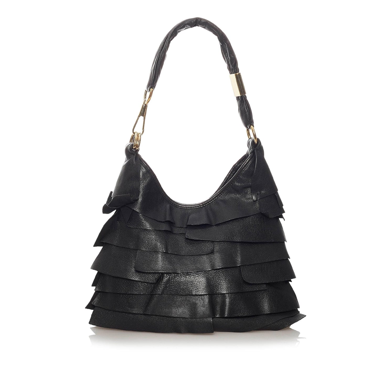 Saint Laurent Saint Tropez Leather Shoulder Bag (SHG-28267