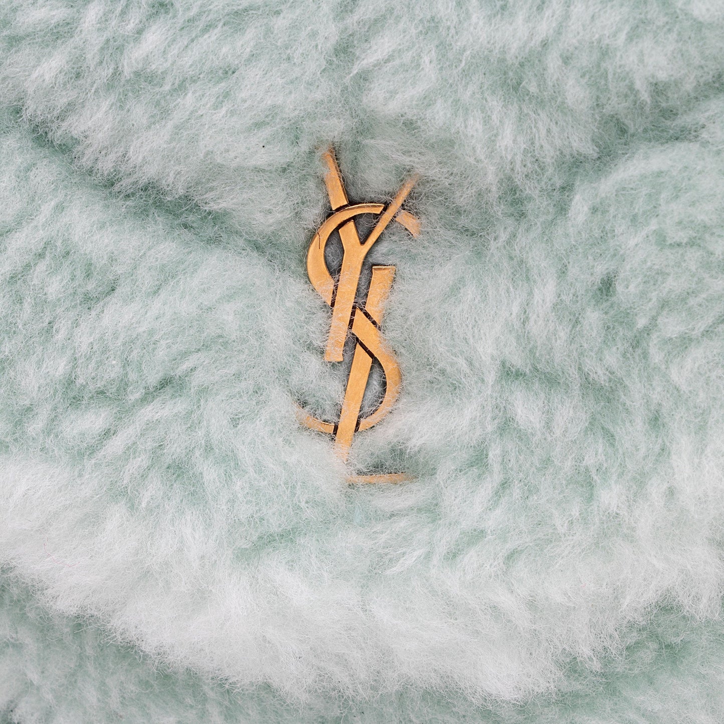 Saint Laurent Shearling Puffer LouLou Clutch viZusu