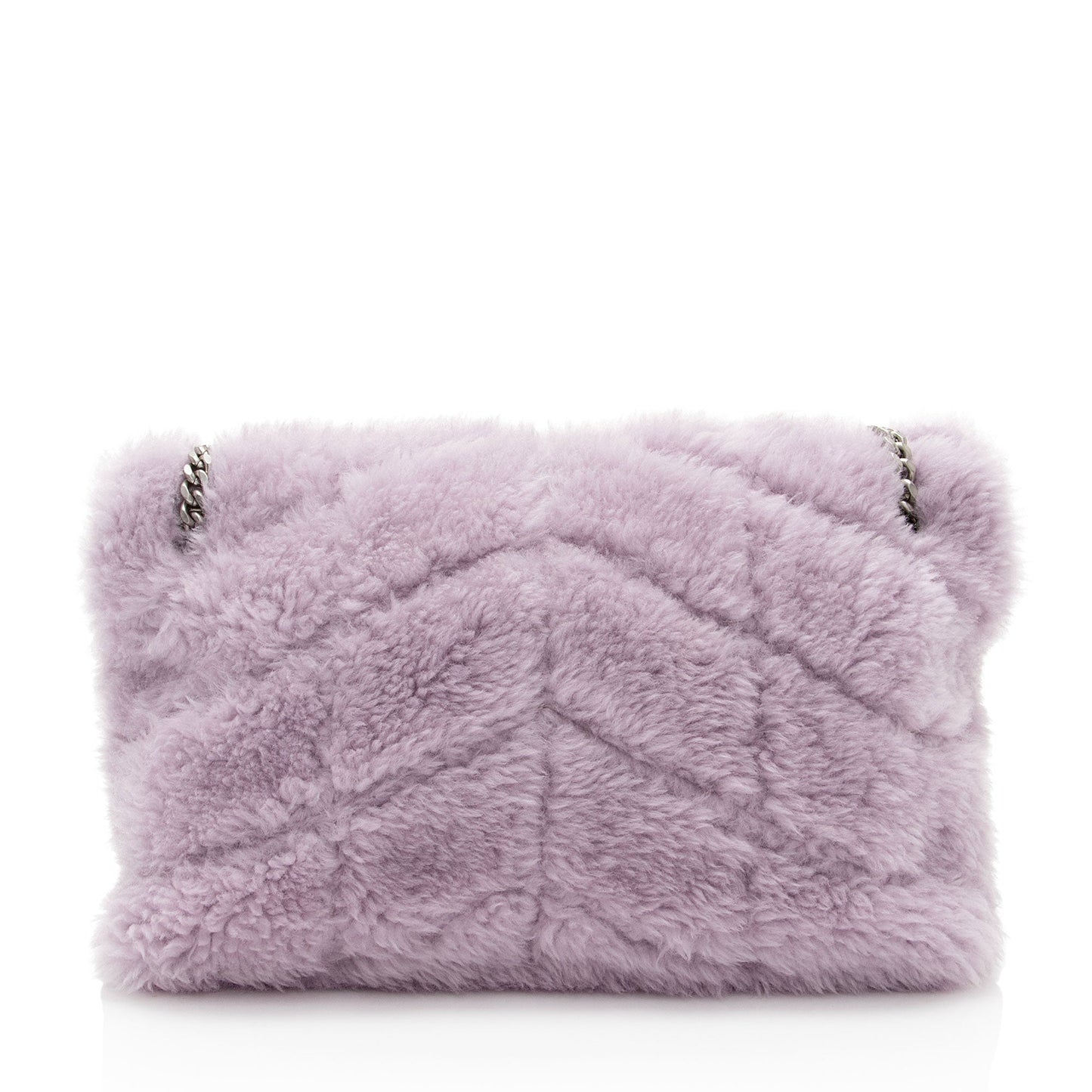 Saint Laurent Shearling Puffer LouLou Small Shoulder Bag cAezS0