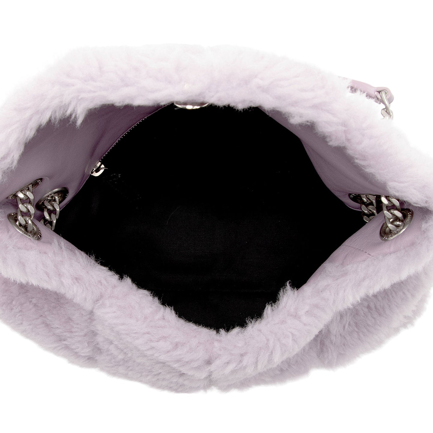 Saint Laurent Shearling Puffer LouLou Small Shoulder Bag cAezS0