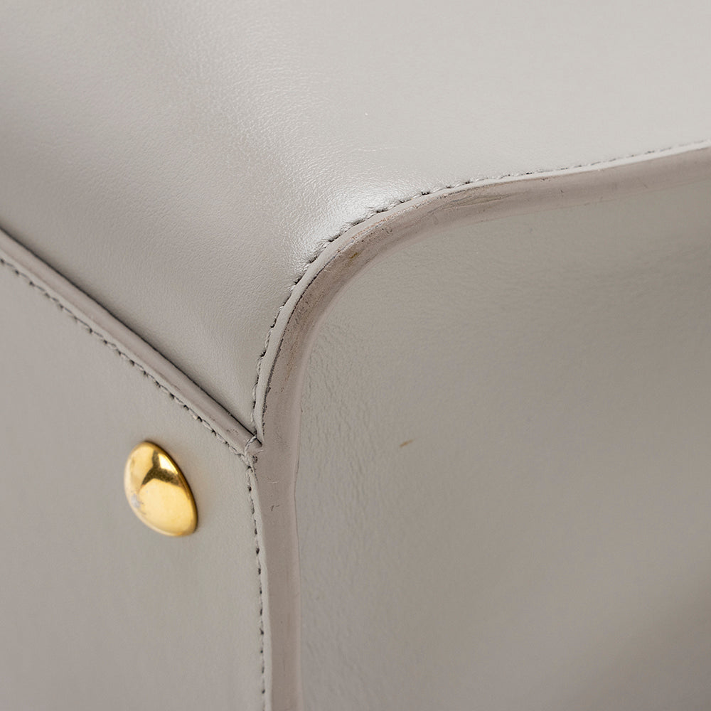 Saint Laurent Smooth Calfskin Baby Monogram Cabas Tote 15627