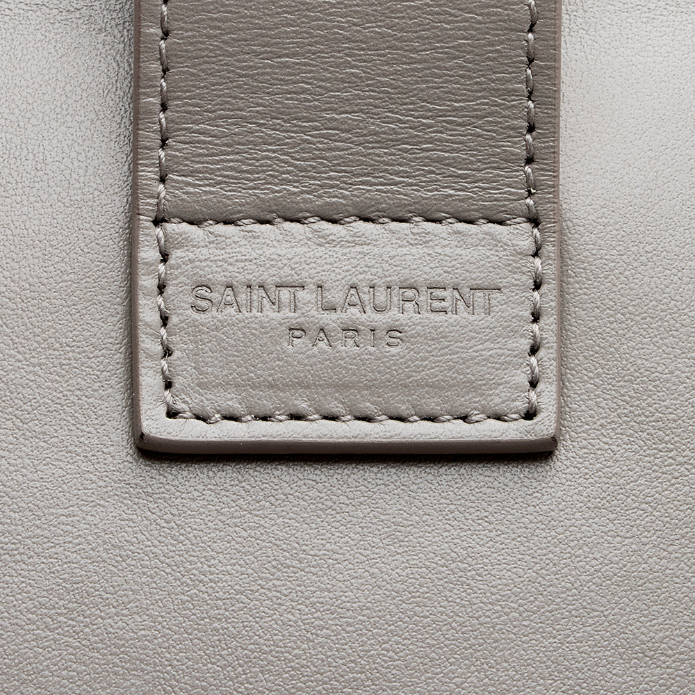 Saint Laurent Smooth Calfskin Baby Monogram Cabas Tote 15627