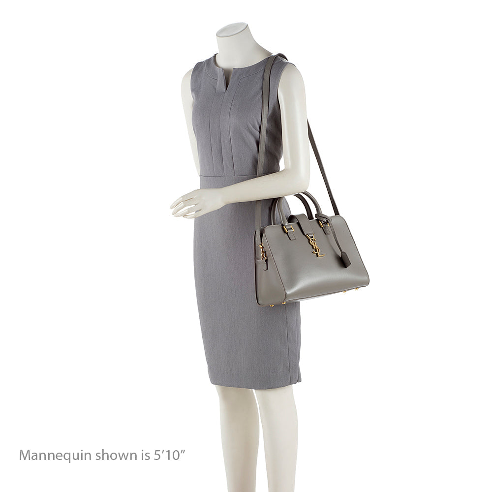 Saint Laurent Smooth Calfskin Baby Monogram Cabas Tote 15627