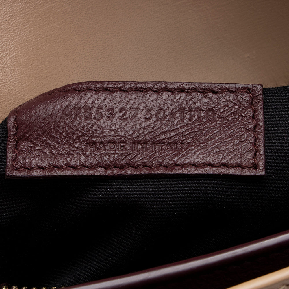 Saint Laurent Smooth Calfskin Monogram Cassandra Shoulder Bag 14588