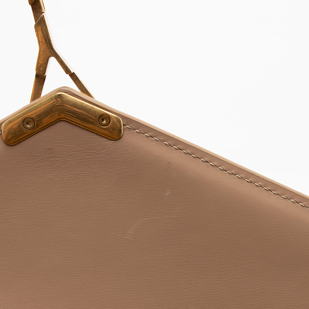 Saint Laurent Smooth Calfskin Monogram Cassandra Shoulder Bag 14588
