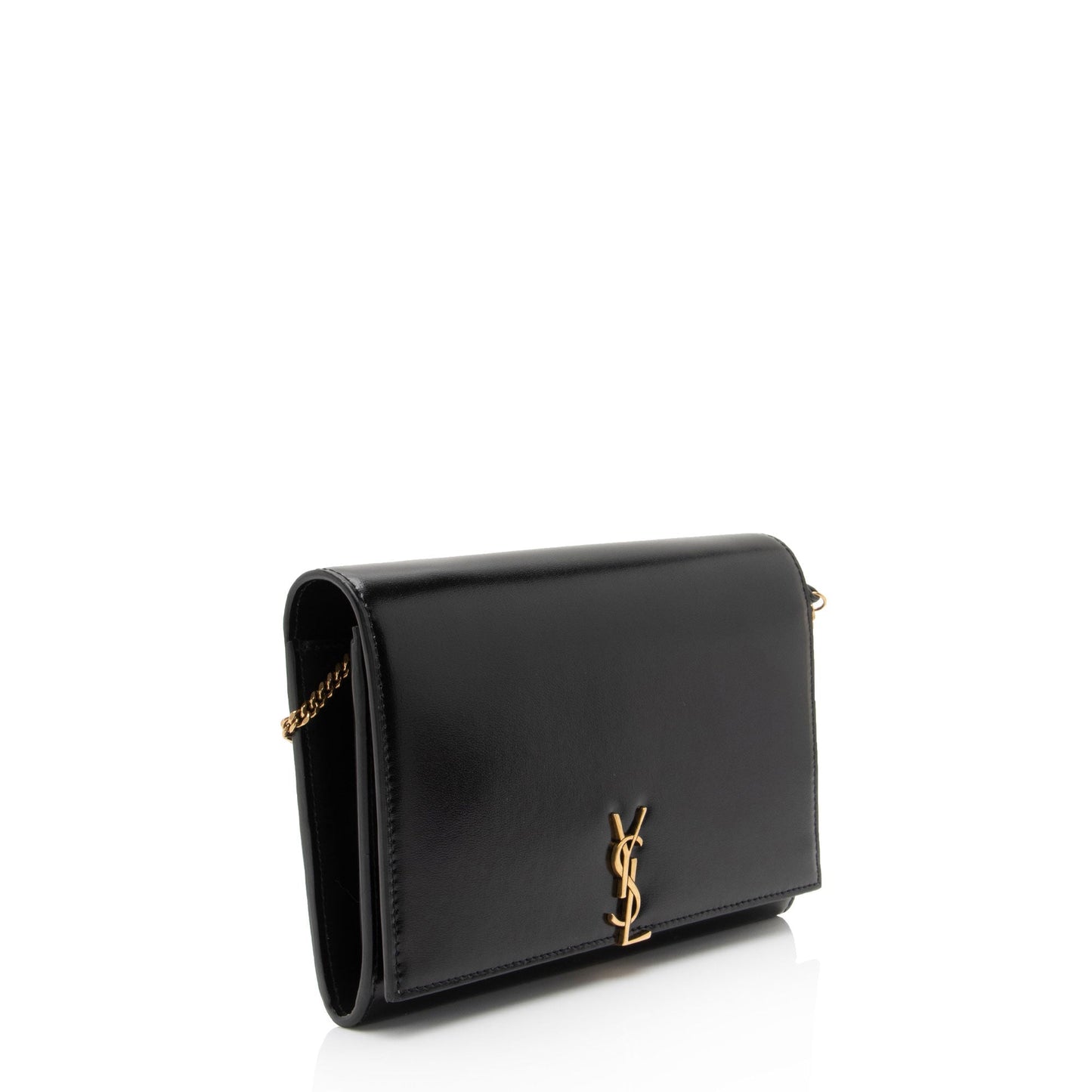 Saint Laurent Smooth Calfskin Monogram Cassandre Chain Wallet v1q6uC