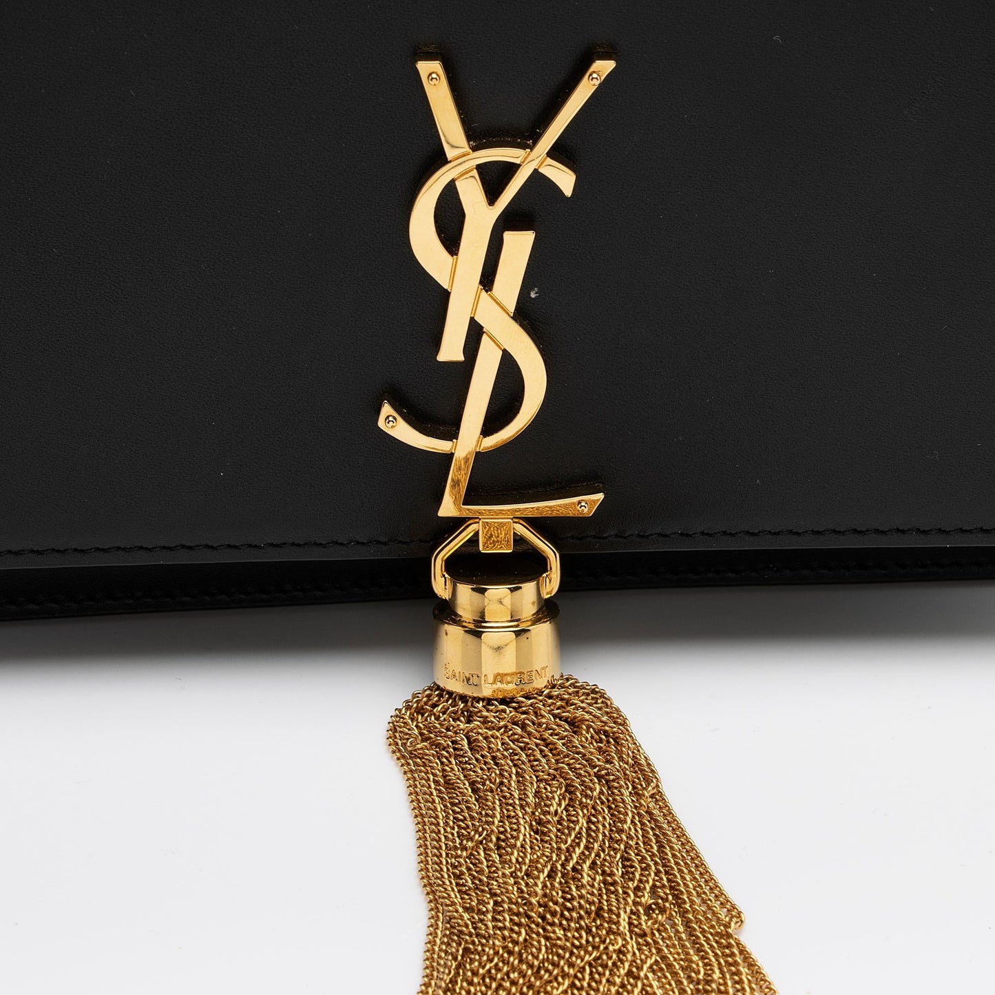Saint Laurent Smooth Calfskin Monogram Kate Tassel Chain Wallet PhIRuS