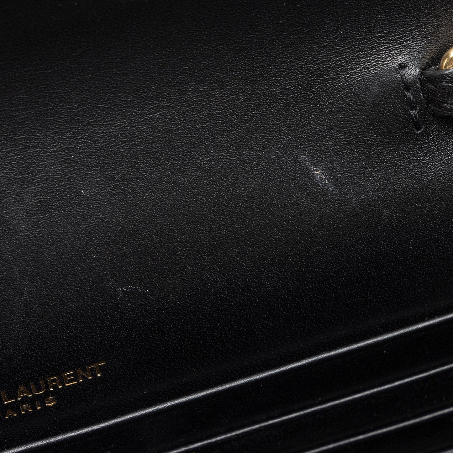 Saint Laurent Smooth Calfskin Monogram Kate Tassel Chain Wallet PhIRuS