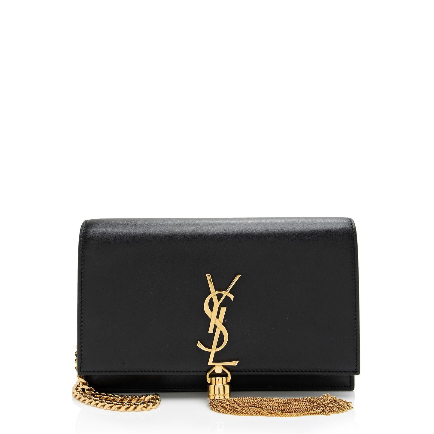 Saint Laurent Smooth Calfskin Monogram Kate Tassel Chain Wallet PhIRuS