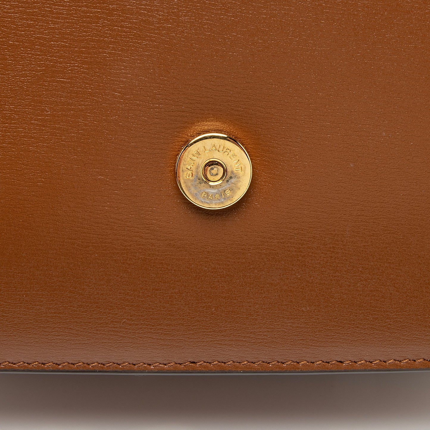Saint Laurent Smooth Calfskin Monogram Le 61 Saddle Small Crossbody Bag 23810