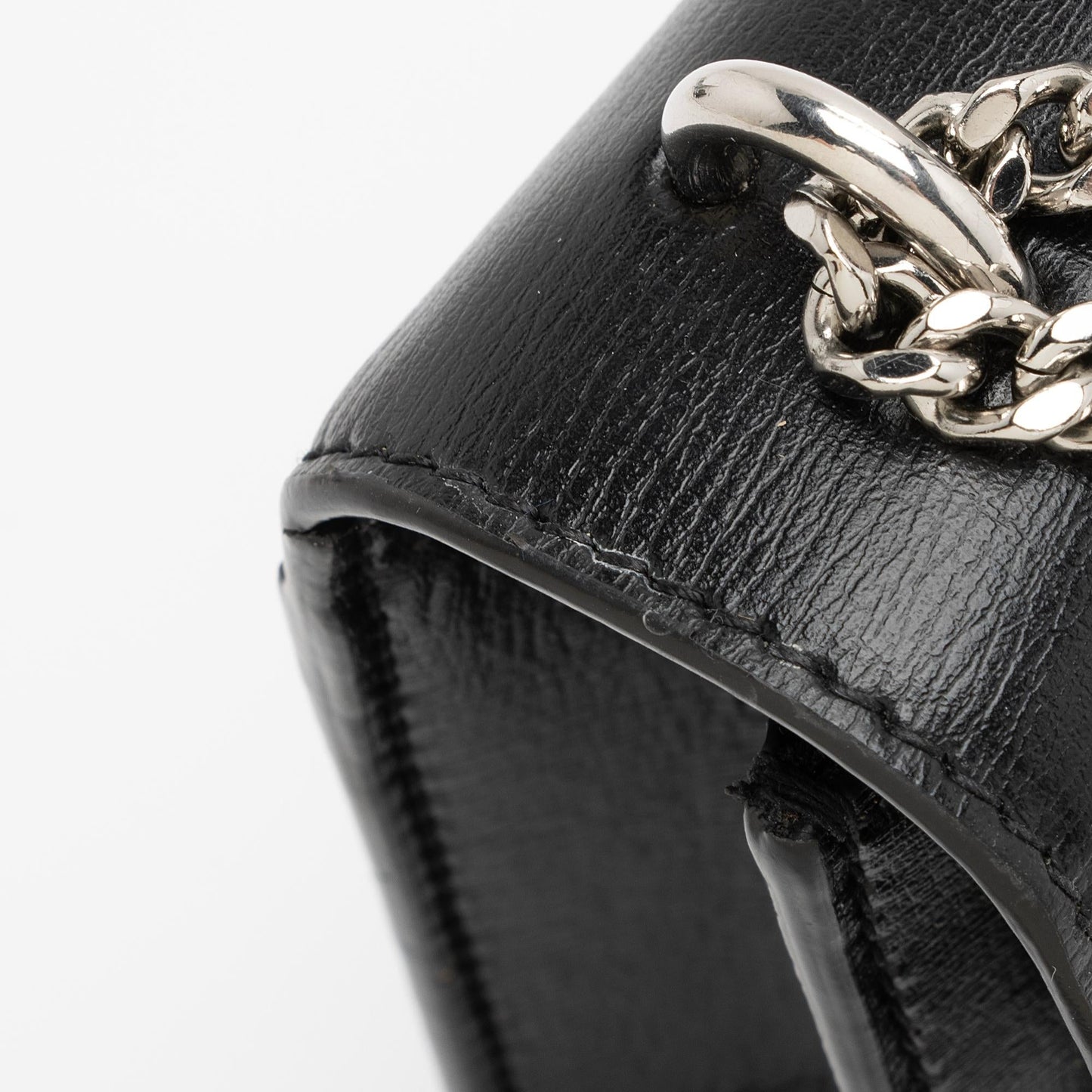Saint Laurent Smooth Calfskin Monogram Sunset Mini Wallet on Chain Bag JIh0bZ