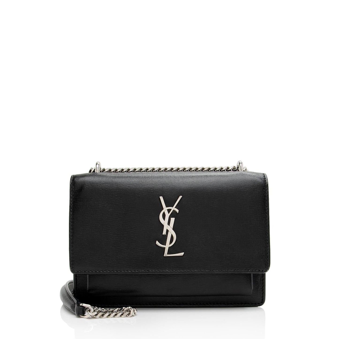 Saint Laurent Smooth Calfskin Monogram Sunset Mini Wallet on Chain Bag DINzFy