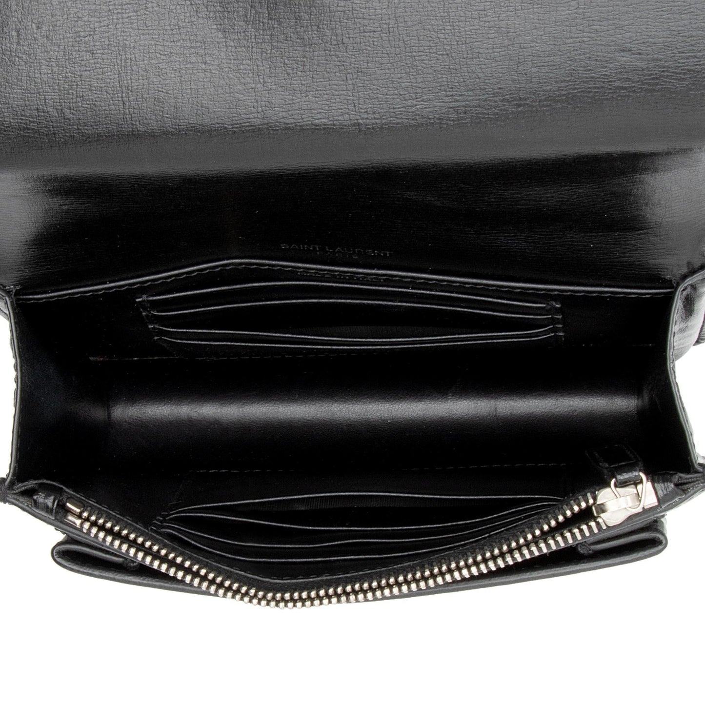 Saint Laurent Smooth Calfskin Monogram Sunset Mini Wallet on Chain Bag DINzFy