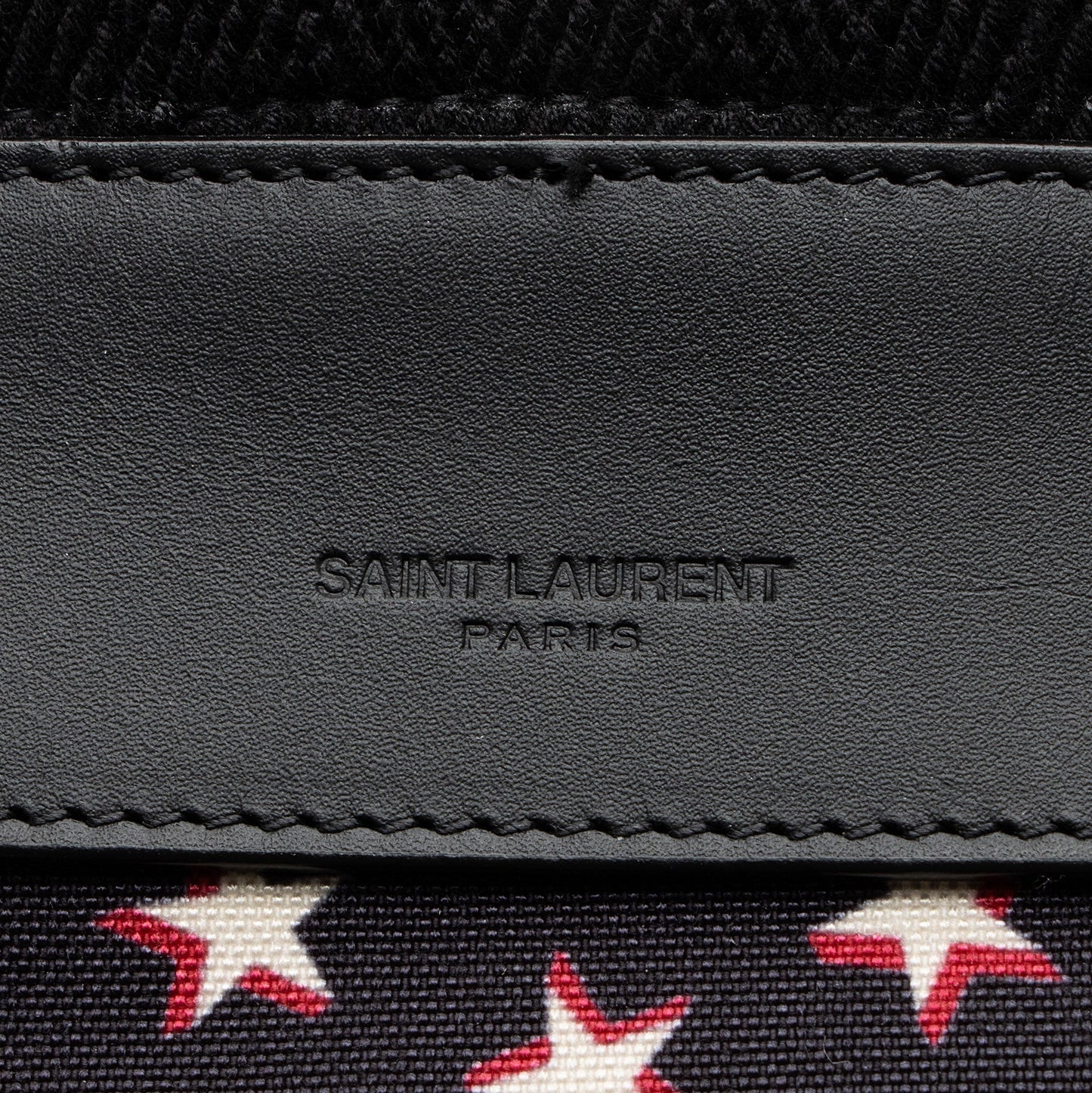 Saint Laurent Star Print Canvas City Sailor Backpack Vua4jd