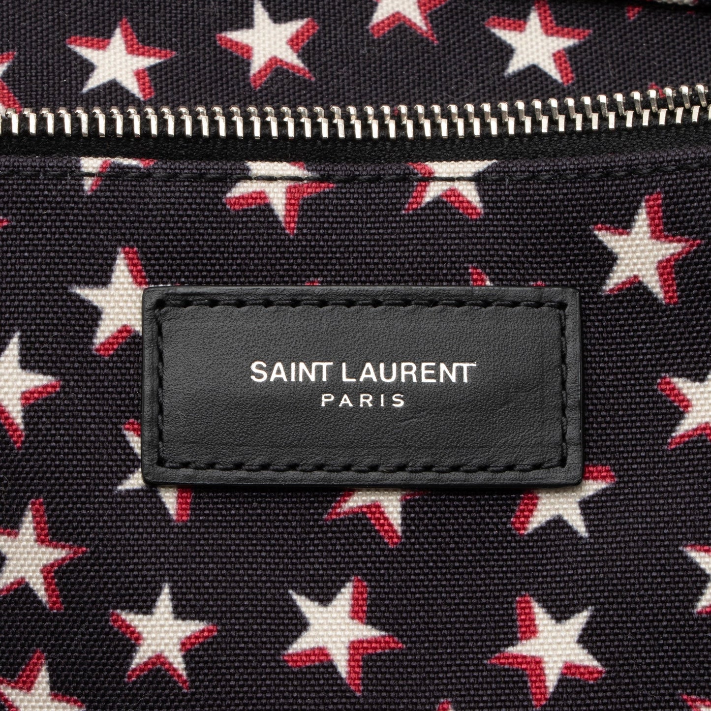 Saint Laurent Star Print Canvas City Sailor Backpack Vua4jd