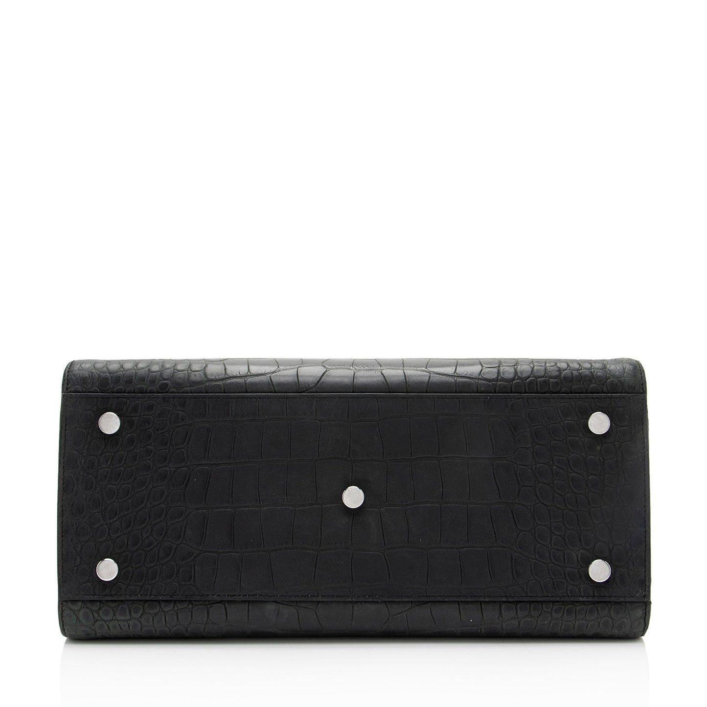 Saint Laurent Suede Croc Embossed Sac De Jour Small Tote KNTdV6
