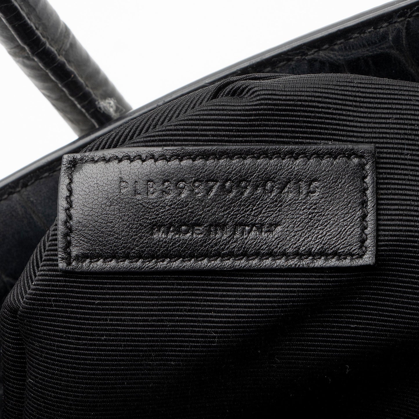 Saint Laurent Suede Croc Embossed Sac De Jour Small Tote KNTdV6