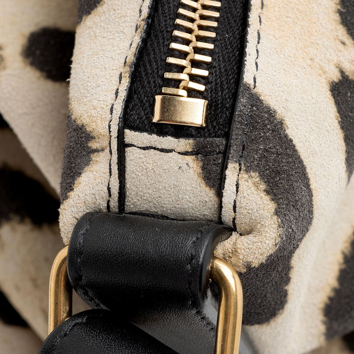 Saint Laurent Suede Leopard Print Camden Tote YPOyM8