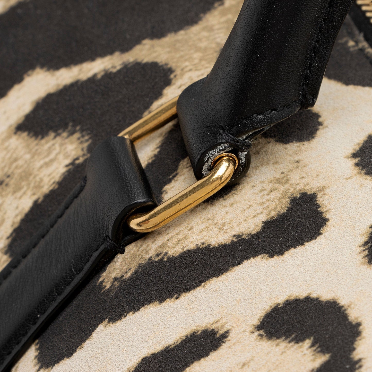 Saint Laurent Suede Leopard Print Camden Tote YPOyM8