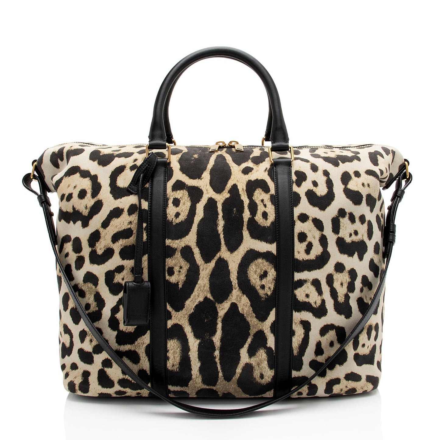 Saint Laurent Suede Leopard Print Camden Tote YPOyM8