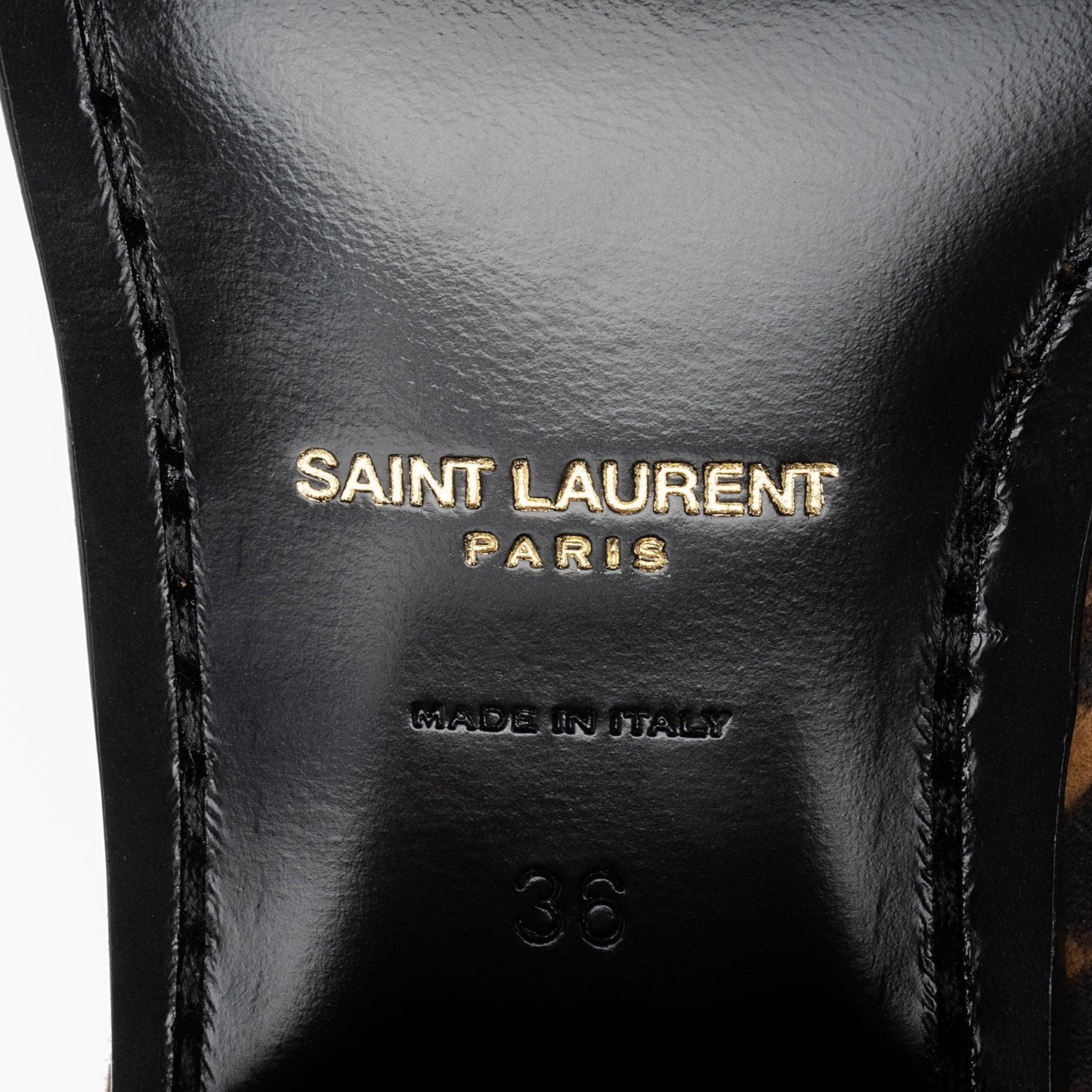 Saint Laurent Suede Leopard Print Vassili Boots - Size 6 / 36 aqeffq