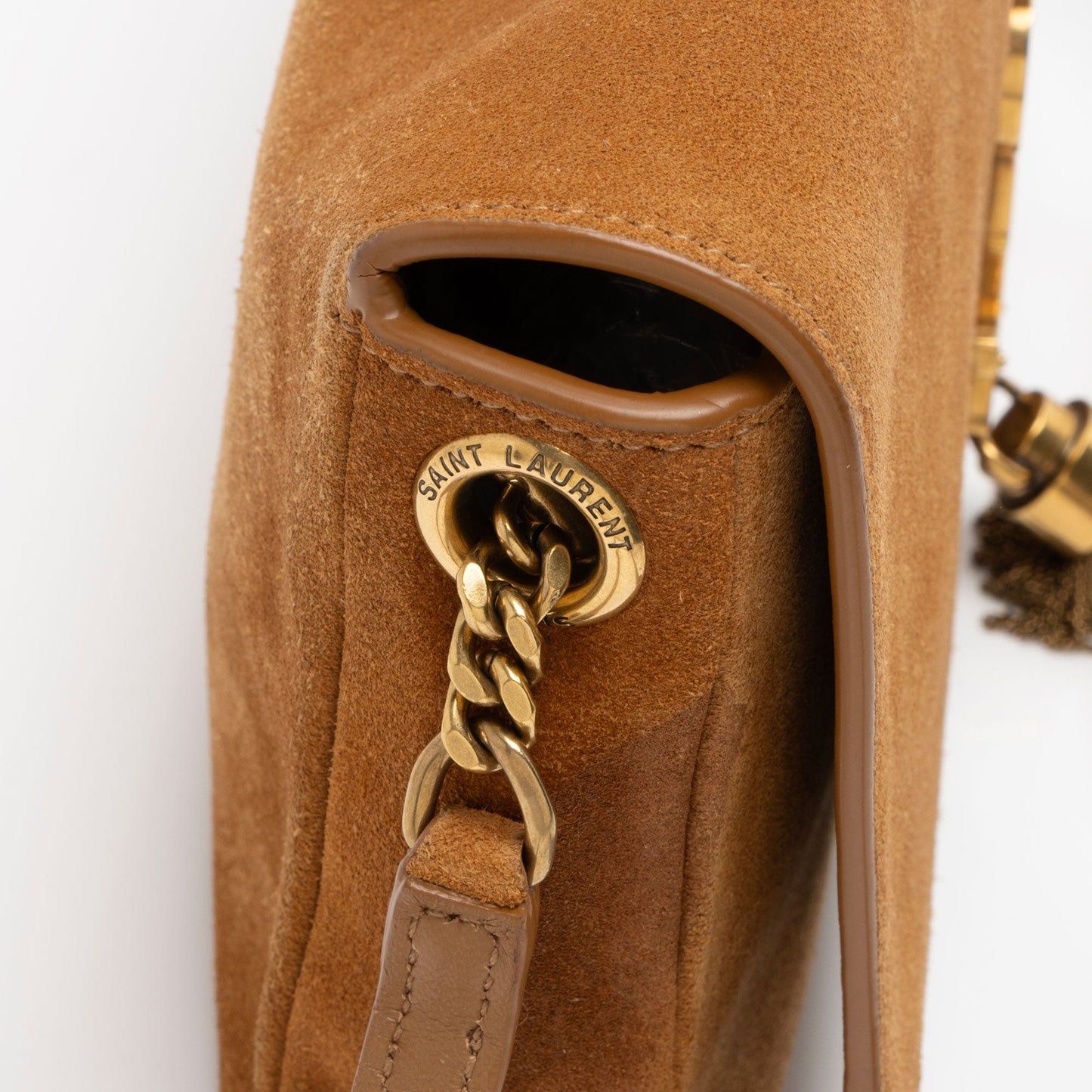 Saint Laurent Suede Monogram Kate 99 Tassel Shoulder Bag 5iTIHq