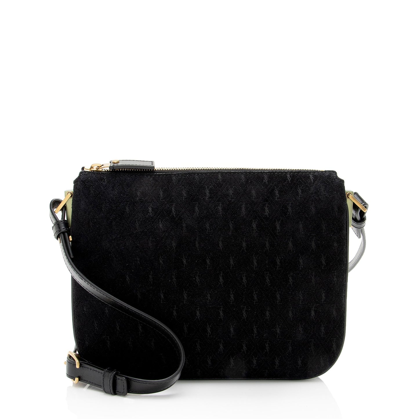 Saint Laurent Suede Monogram King Palm Crossbody Bag eGBpnw