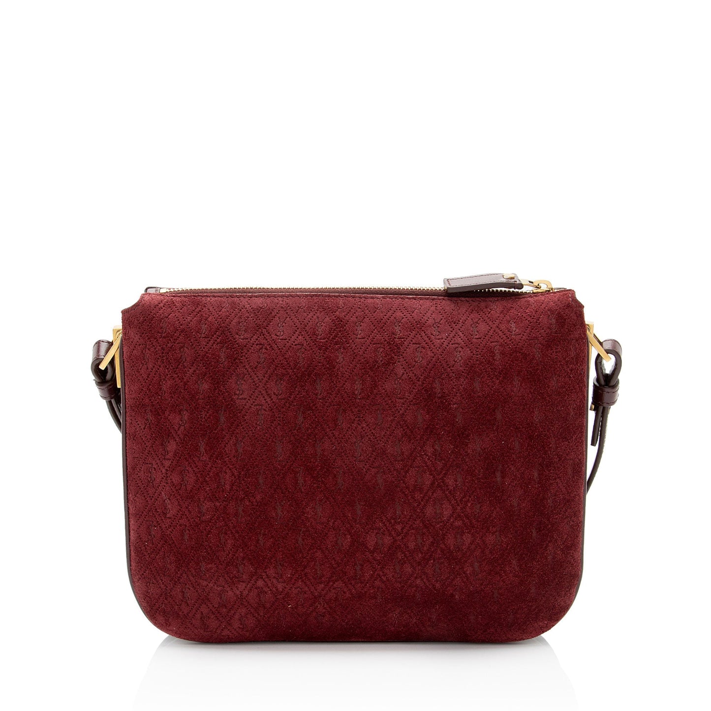 Saint Laurent Suede Monogram King Palm Crossbody hGGyi1