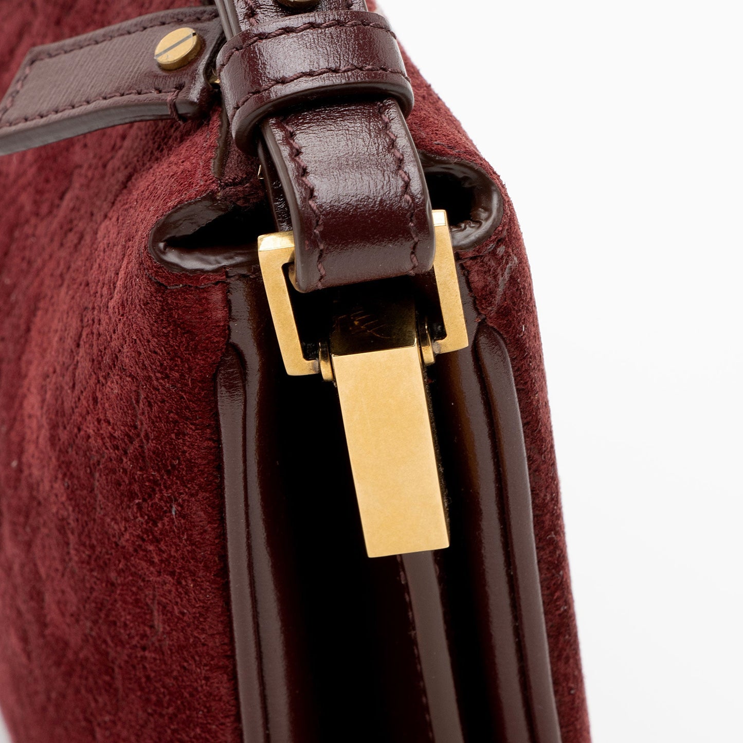 Saint Laurent Suede Monogram King Palm Crossbody hGGyi1