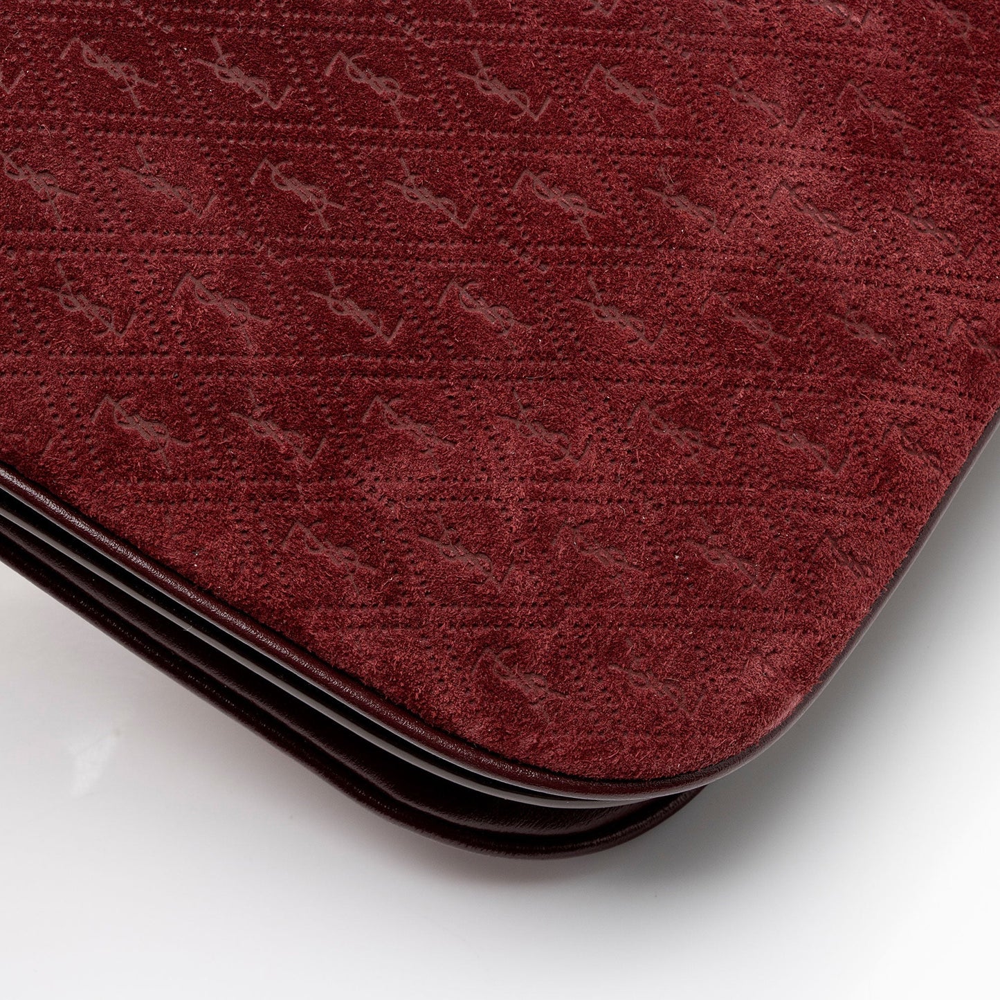 Saint Laurent Suede Monogram King Palm Crossbody hGGyi1