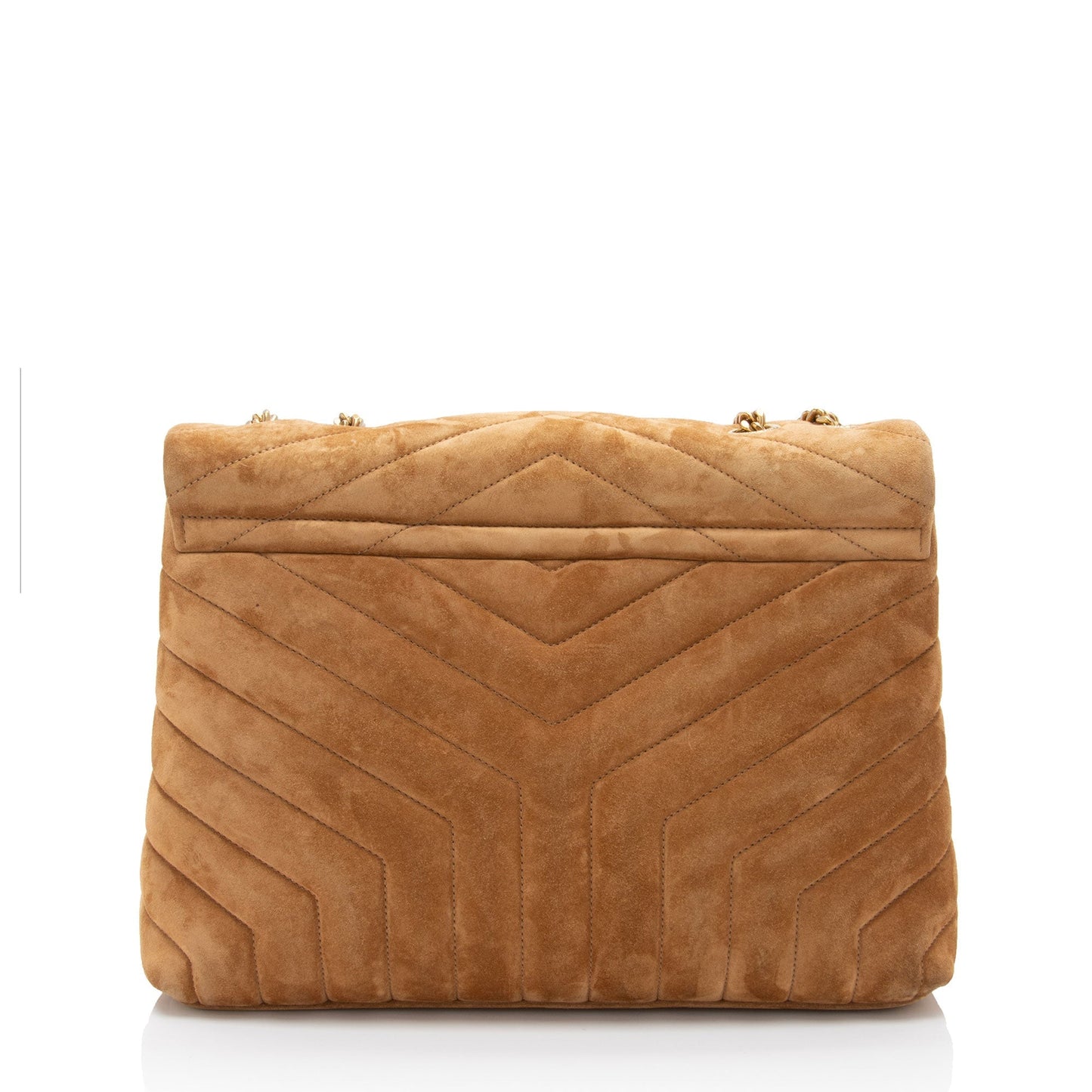 Saint Laurent Suede Monogram LouLou Chain Medium Shoulder Bag Fe7rx7