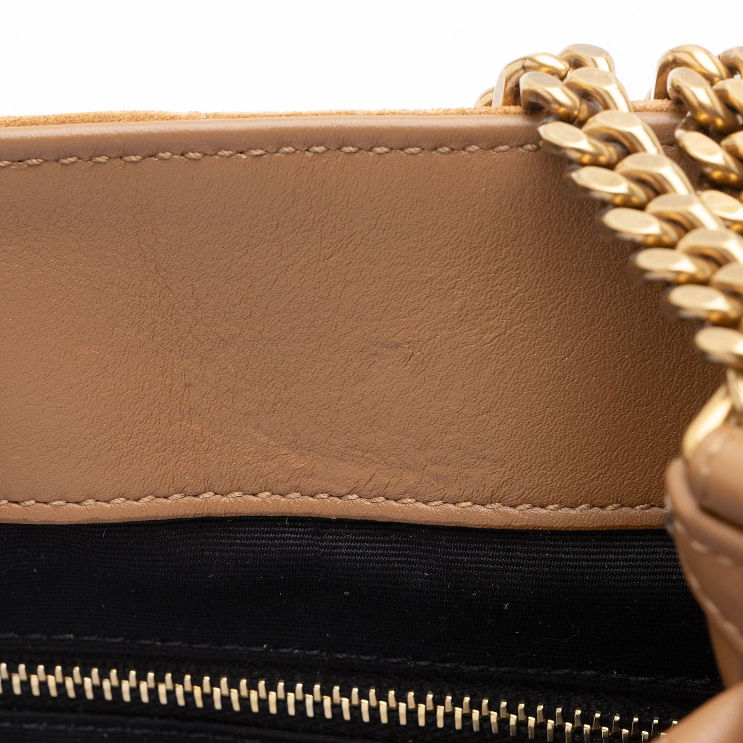 Saint Laurent Suede Monogram LouLou Chain Medium Shoulder Bag Fe7rx7