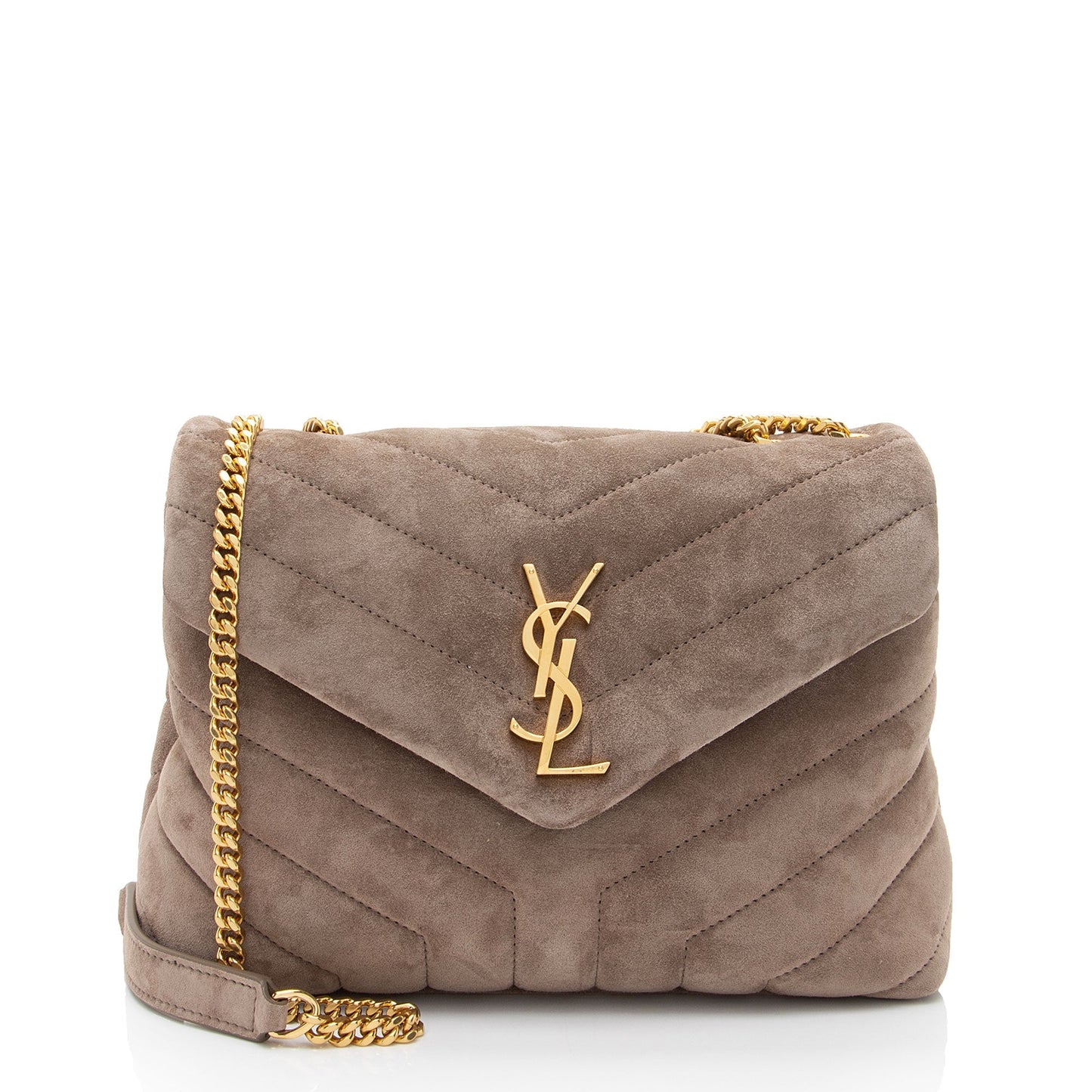Saint Laurent Suede Monogram LouLou Chain Small Crossbody JtlYPP