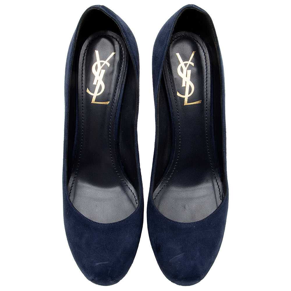 Saint Laurent Suede Tribtoo Pumps - Size 9 / 39 18836
