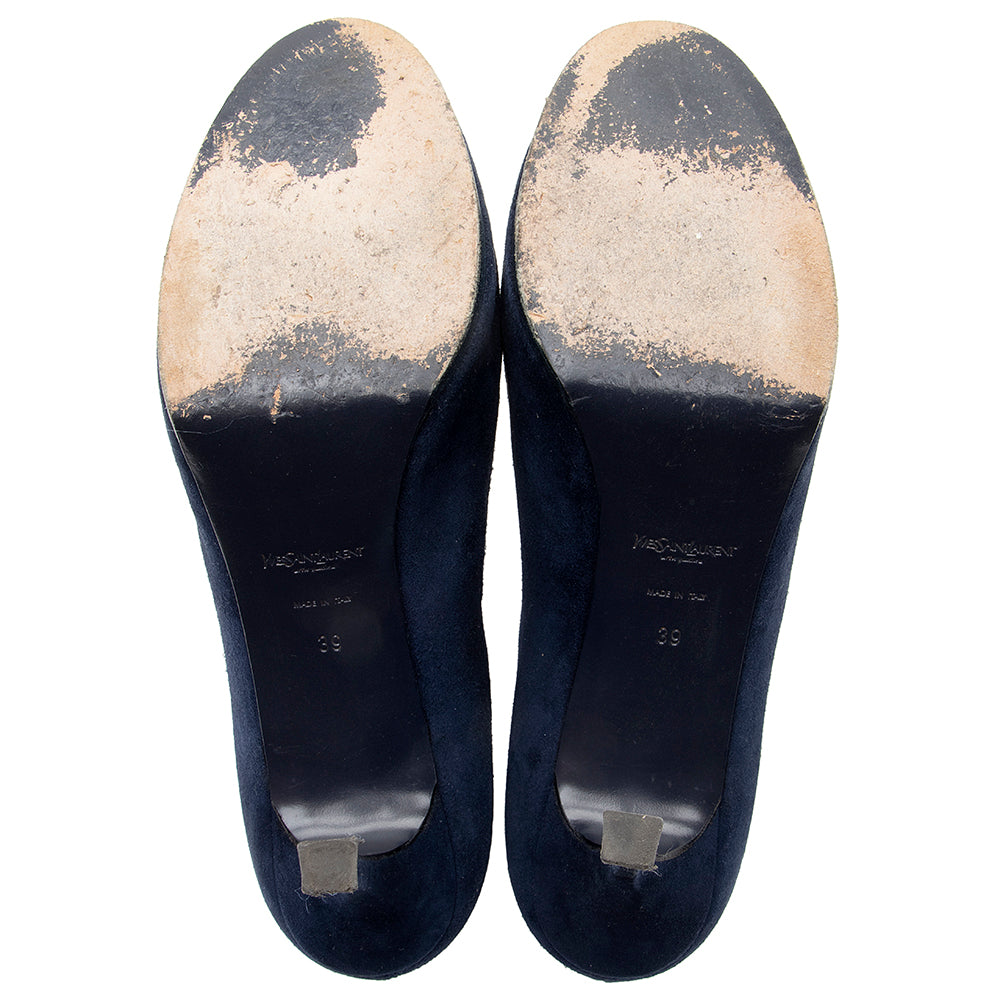 Saint Laurent Suede Tribtoo Pumps - Size 9 / 39 18836