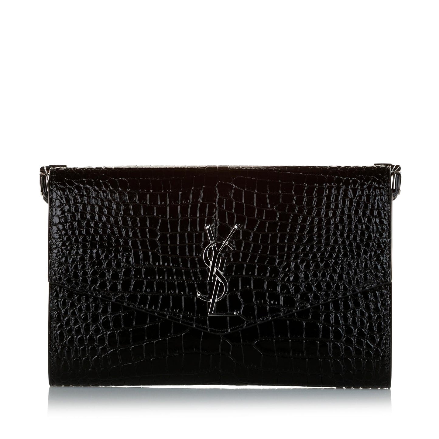 Saint Laurent Uptown Embossed Leather Crossbody Bag (SHG-33189