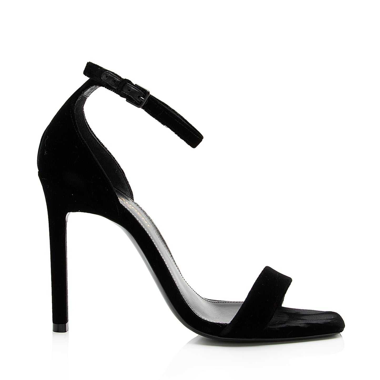 Saint Laurent Velvet Amber Sandals - Size 7 / 37 23277