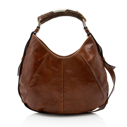Saint Laurent Vintage Leather Mombasa Saint Tropez Shoulder Bag wIHhzM