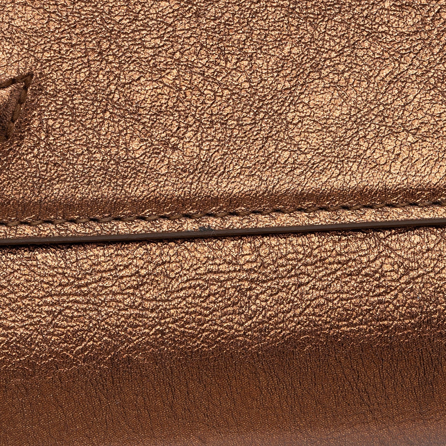 Saint Laurent Vintage Metallic Calfskin Monogram Belle de Jour Clutch VMKI8c