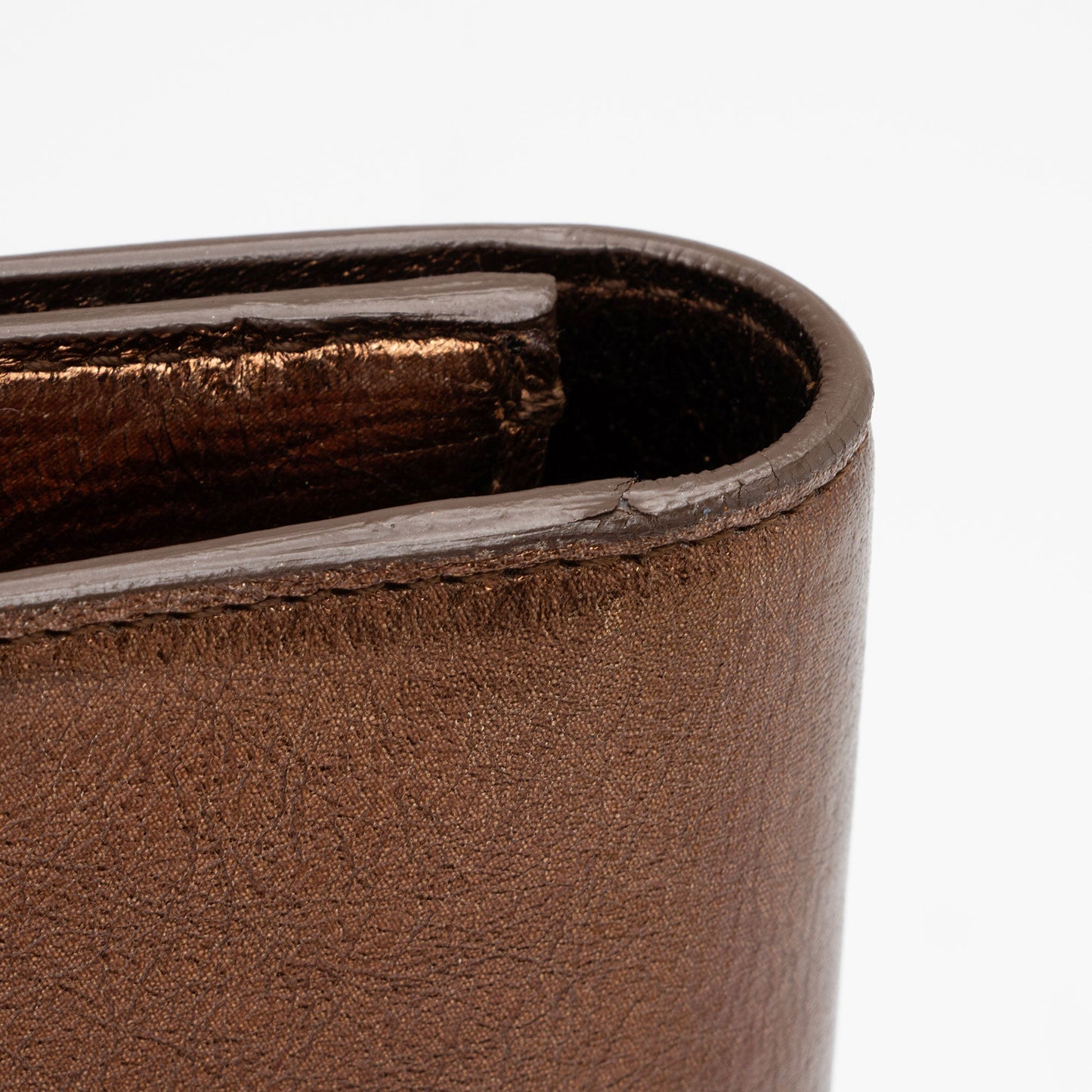 Saint Laurent Vintage Metallic Calfskin Monogram Belle de Jour Clutch VMKI8c